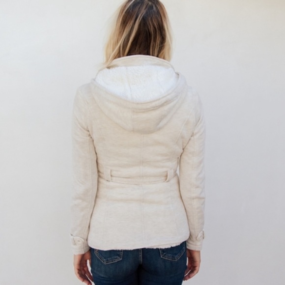 NWT Lined fleece pea coat - Picture 3 of 9